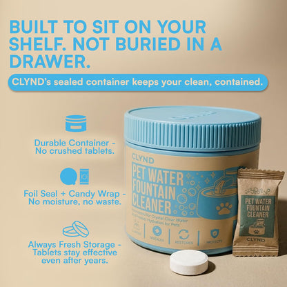Pet Water Fountain Cleaning Tablets