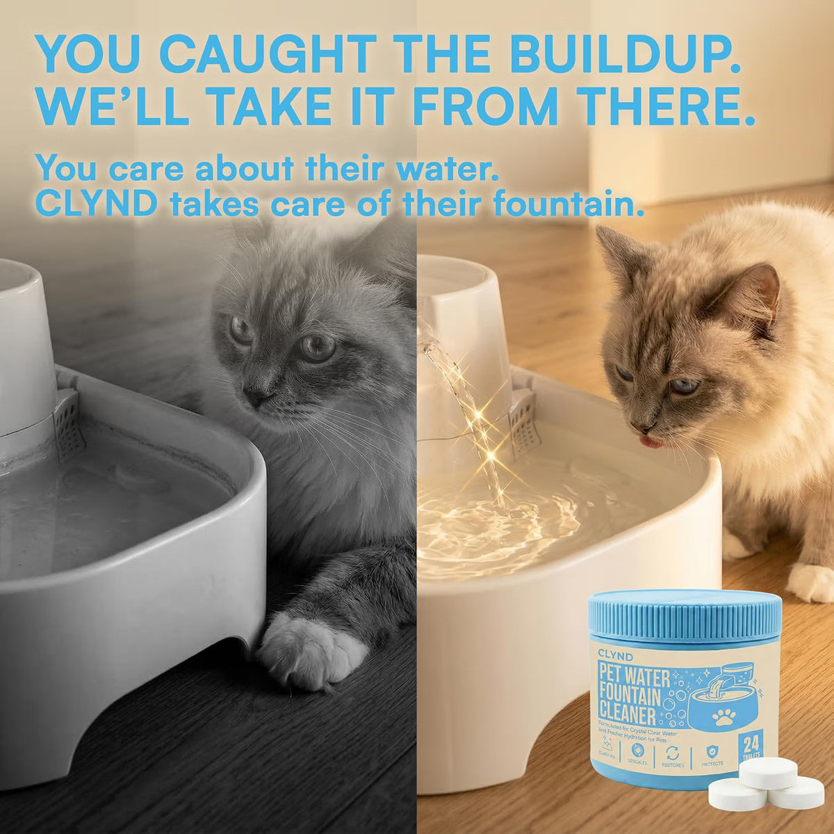 Pet Water Fountain Cleaning Tablets